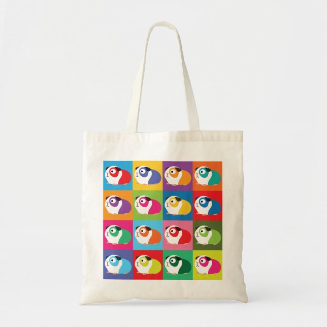 Pop Art Guinea Pigs Tote Bag (Front)