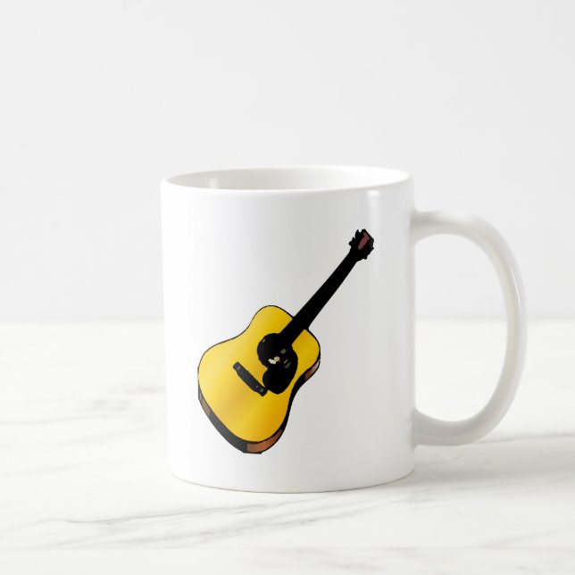 Pop Art Guitar Coffee Mug (Right)