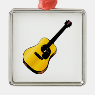 Pop Art Guitar Metal Tree Decoration