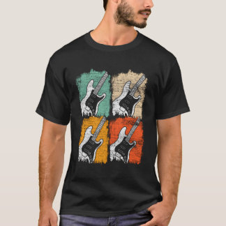 Pop Art Guitarist Retro Guitar T-Shirt