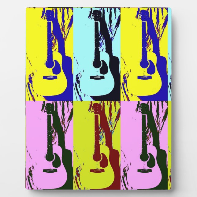 Pop art guitars plaque (Front)