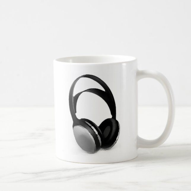Pop Art Headphone Coffee Mug (Right)