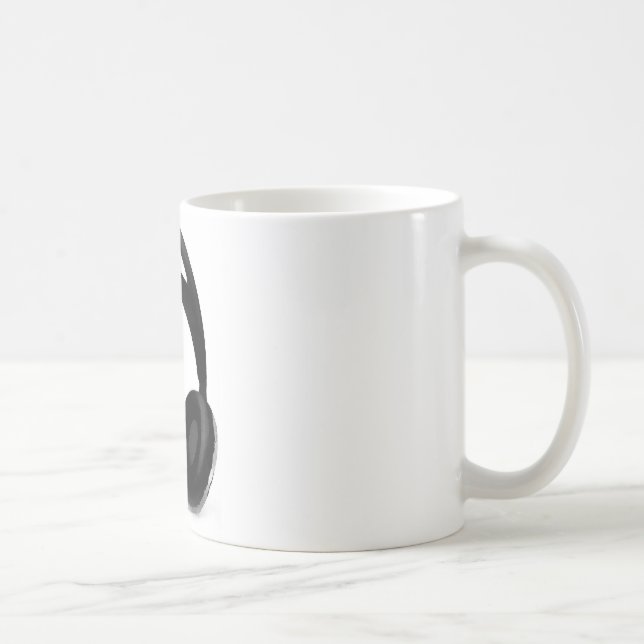 Pop Art Headphone Coffee Mug (Right)