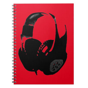 Pop Art Headphone Notebook