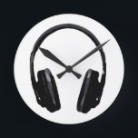 Pop Art Headphone Round Clock<br><div class="desc">Hip Hop,  R&B,  Rock,  Heavy Metal,  Techno,  Punk,  Rap,  Classic,  African American,  Jazz... . We love music,  we love listening cds,  radio. Enjoying watching video clibs,  mixes,  remixes,  covers.</div>
