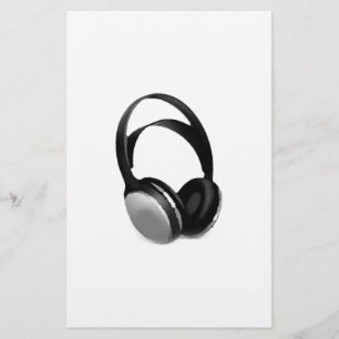 Pop Art Headphone Stationery