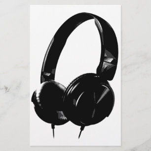 Pop Art Headphone Stationery