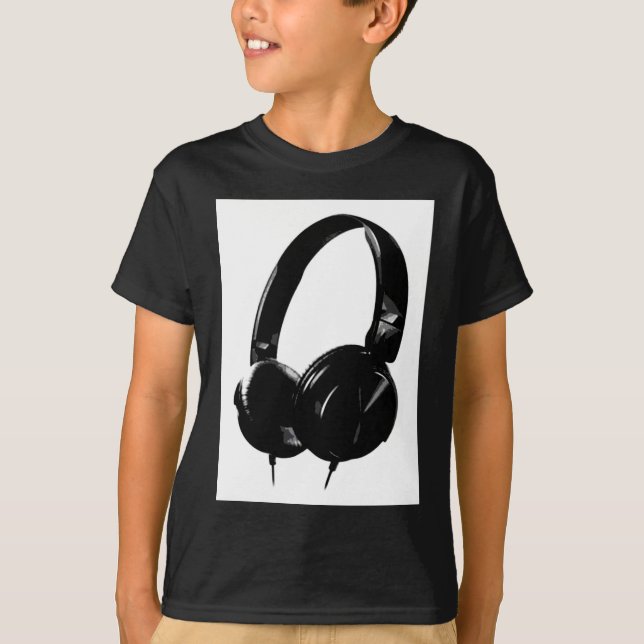 Pop Art Headphone T-Shirt (Front)