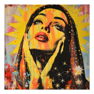 Pop Art Holy Mary Photo Print