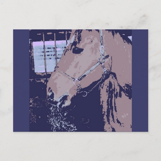 Pop Art Horse Postcard (Front)
