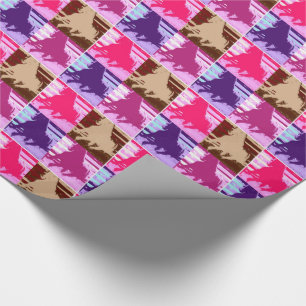 Pop Art Horses Wrapping Paper