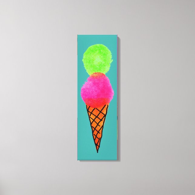 Pop art ice-cream canvas print (Front)