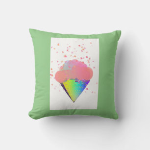 POP ART ICE CREAM CONE Kids Throw Pillow