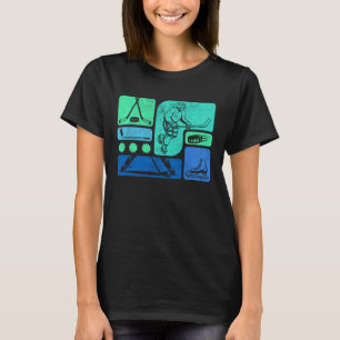 Pop Art Ice Hockey Graphic Funny Youth Winter Spor T-Shirt