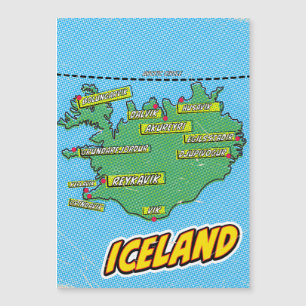 Pop Art Illustrated New York City map