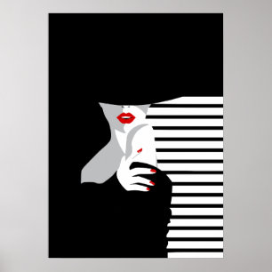 Pop Art Inspired Fashion Woman 1 Poster