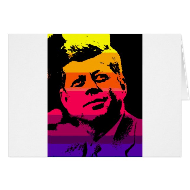 Pop Art Jack JFK John F. Kennedy (Front Horizontal)