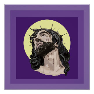 Pop Art Jesus Christ Glossy Poster - Cuadro Cristo