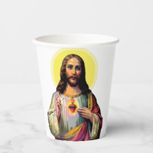 Pop Art Jesus Christus  Paper Cups