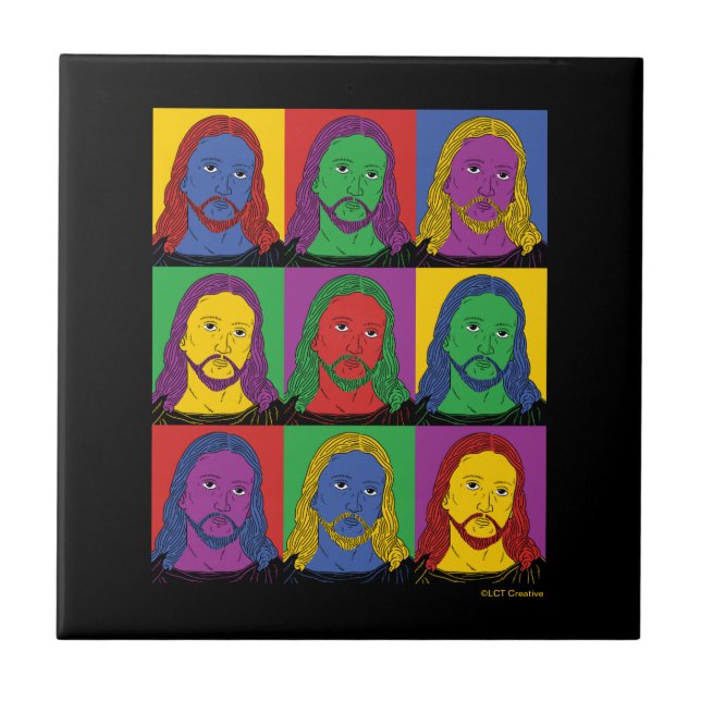 Pop Art Jesus Tile (Front)