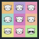 Pop Art Kawaii Cat Emoji 2 Poster<br><div class="desc">Pop Art Kawaii Cat Emoji</div>