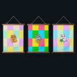 Pop Art Kawaii Cat with Boba Tea, Ramen and Crafts Hanging Tapestry<br><div class="desc">If you like bubble tea,  Ramen Noodles and crafting,  sewing,  or knitting then this is a cute trio of art for you!</div>