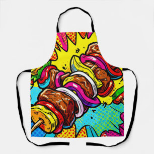Pop Art Kebab Explosion Apron