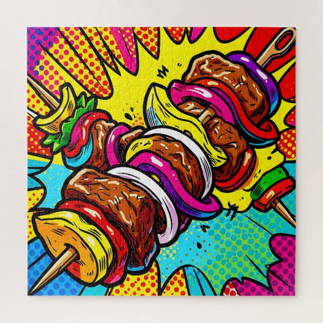 Pop Art Kebab Explosion Jigsaw Puzzle (Vertical)