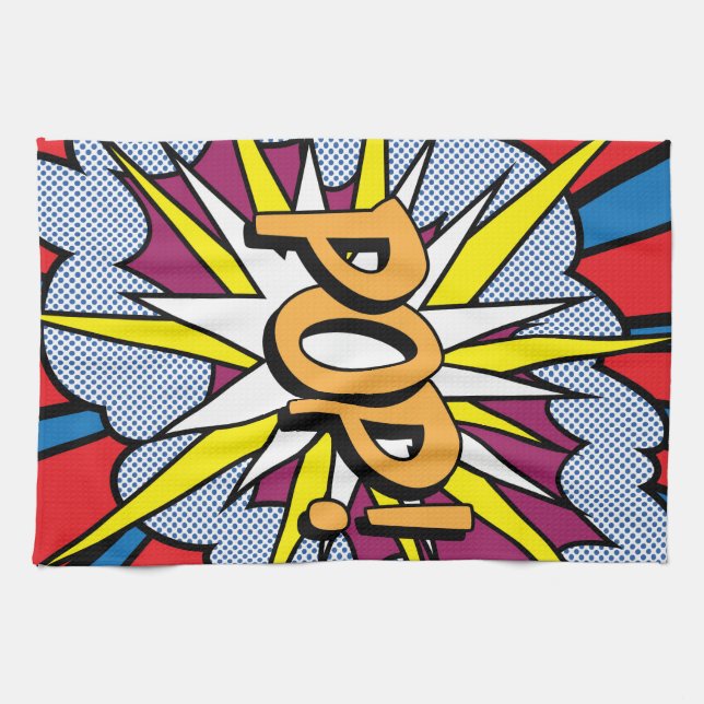 Pop Art Kitchen Towels (Horizontal)