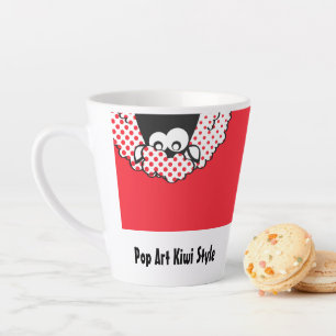 Pop Art Kiwi style Latte Mug