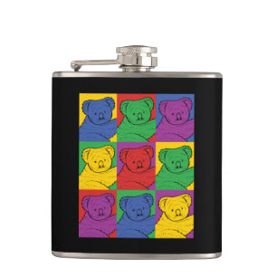 Pop Art Koala Hip Flask