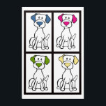 Pop Art Labrador<br><div class="desc">Cute, colourful dog drawing that I turned into this print. Labrador</div>