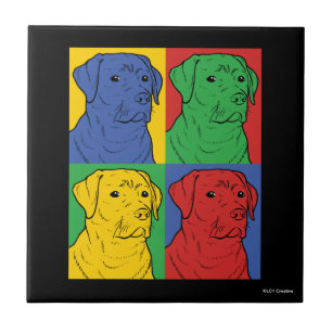 Pop Art Labrador Retriever Tile