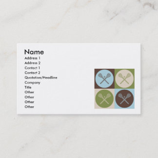 Pop Art Lacrosse Business Card