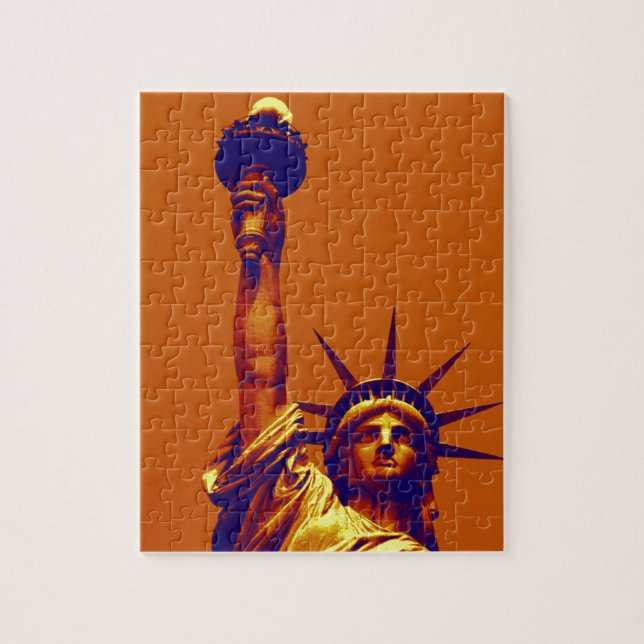 Pop Art Lady Liberty Jigsaw Puzzle (Vertical)