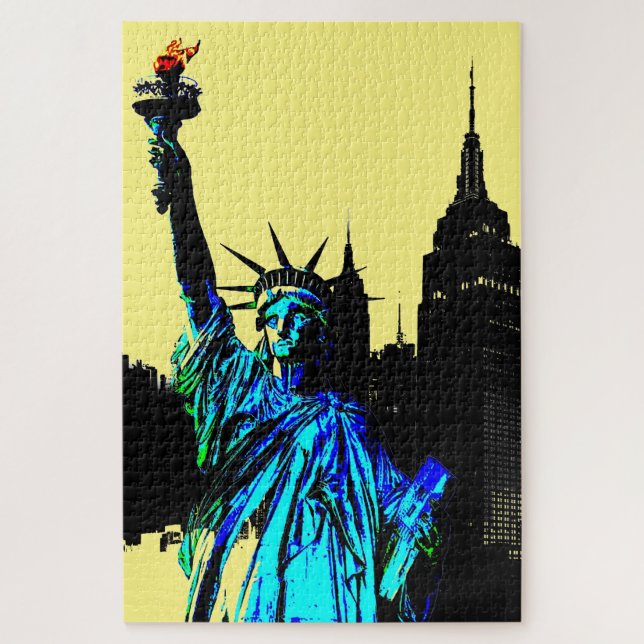 Pop Art Lady Liberty Jigsaw Puzzle (Vertical)