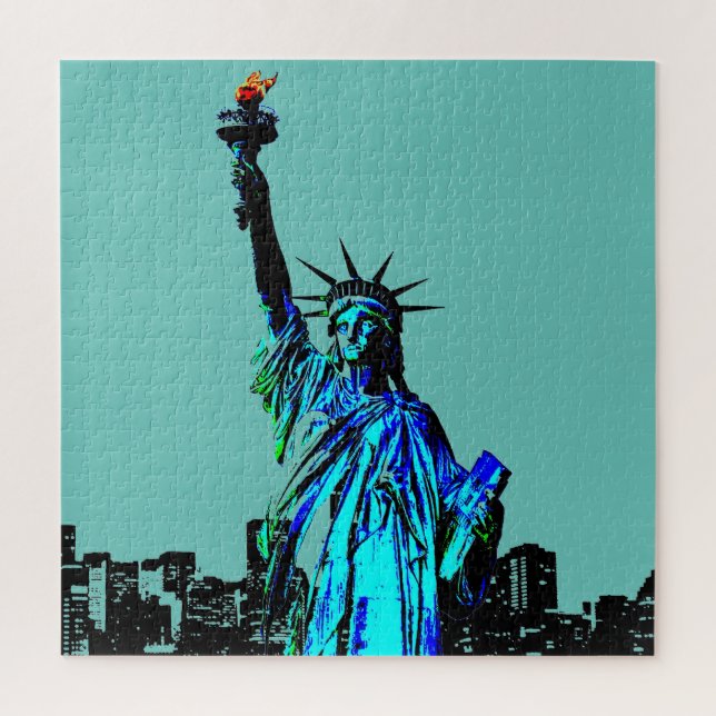 Pop Art Lady Liberty Jigsaw Puzzle (Vertical)