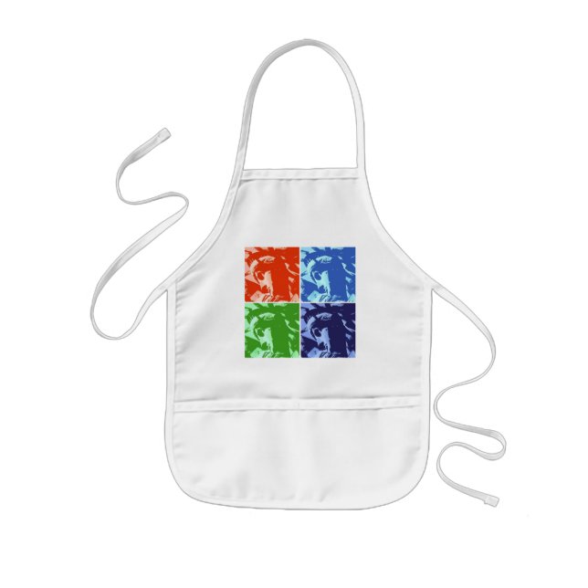Pop Art Lady Liberty Kids Apron (Front)