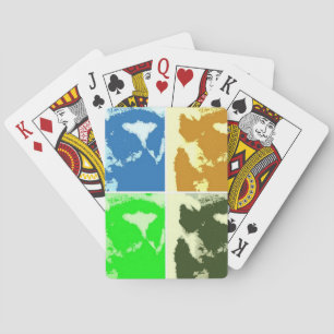 Pop Art Lemurs Playing Cards