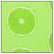 Pop Art Lime Slices - light lime green