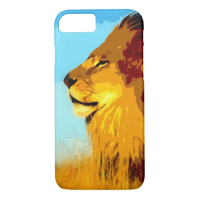 Pop Art Lion iPhone 7 Case (Back)