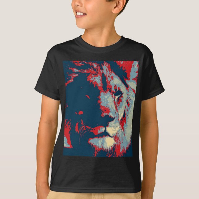 Pop Art Lion T-Shirt (Front)