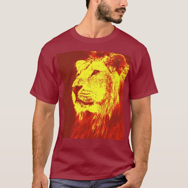 Pop Art Lion T-Shirt (Front)