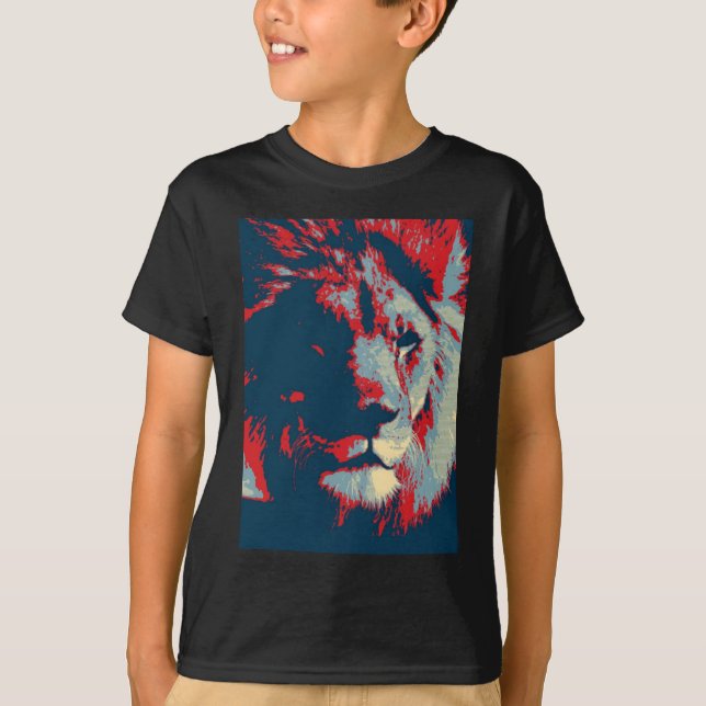 Pop Art Lion T-Shirt (Front)
