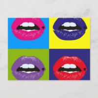 Pop Art Lips Pattern Deisgn