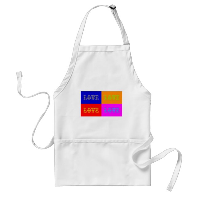 Pop Art Love Standard Apron (Front)