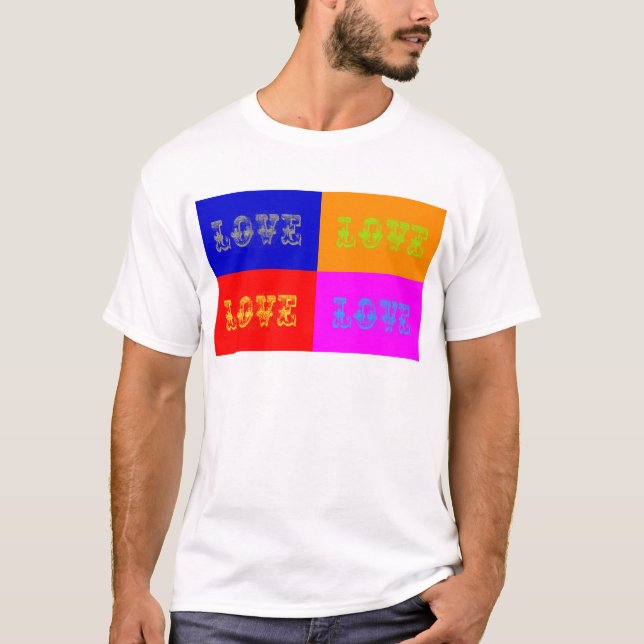 Pop Art Love T-Shirt (Front)