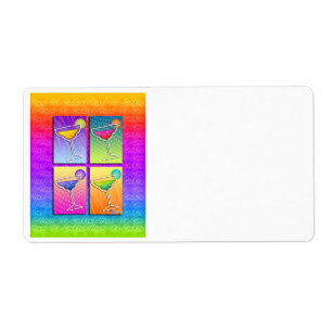 Pop Art MARGARITAS AVERY LABEL