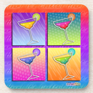 Pop Art Margaritas Cork Coaster