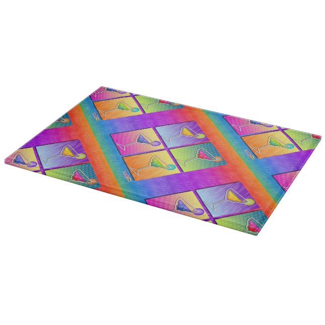 Pop Art MARGARITAS GLASS CUTTING BOARDS (Corner)